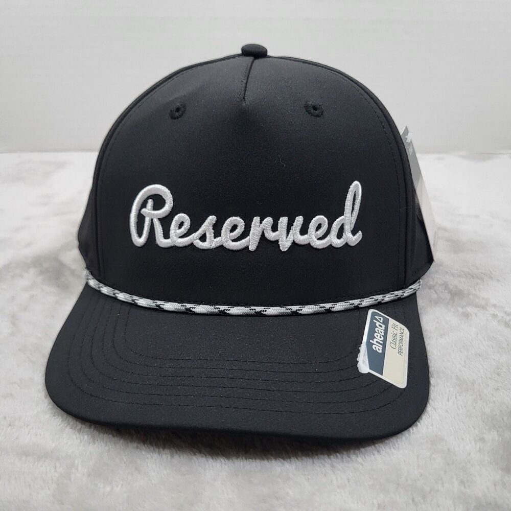 Ahead Golf Rope Hat Classic Fit Performance Adjustable Snapback Reserved NWT